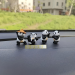 4tk/komplekt Panda Design autokaunistused, autokeskuse konsooli kaunistused, kontorilaua kaunistused, v&auml;ikese auto sisekujundus 4pcs/set