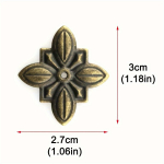 20 tk Elegantne Antiikpronksist Dekoratiivnaela - Ristikujuline Disain M&ouml;&ouml;blile, Ehtekarbid, Ukse- ja Diivaniaktsent - Premium Vastupidavad N&ouml;&ouml;pnaelad 20pcs