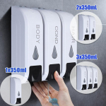 1/2/3 tk Seinale kinnitatav vedelseebi dosaator Vannituba K&ouml;&ouml;k Seebipudel plastikust du&scaron;igeel K&auml;si So 1pc