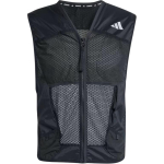 Adidas Ultimate taskuga vest tr&uuml;kitud logoga ja V-kaelusega lukuga Meeste pealisr&otilde;ivad Must JF1479 S black