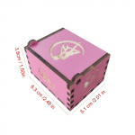 1 tk roosa muusikakarp puidust antiikne nikerdatud k&auml;sitsi v&auml;ndatav klassikaline teemamuusika s&uuml;nnip&auml;evaks j&otilde;ulukingituseks perekaunistus roosa