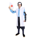 Clearstone'i Jaapani stiilis kost&uuml;&uuml;m, kost&uuml;&uuml;m Halloweeni Momotaro-kun Momotaro Santaro Jaapani stiilis meeste sinine kost&uuml;&uuml;m, uhke kleidi kost&uuml;&uuml;m white