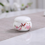 Keraamika k&uuml;&uuml;nte tass kaanega Akr&uuml;&uuml;l Vedel puuder Keraamiline tass Nail Art Akr&uuml;&uuml;l vedel pulber portselan roosa