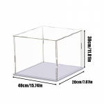 1-osaline l&auml;bipaistev akr&uuml;&uuml;lekraani kast Hoiuruum Tolmukindel kaitseekraani kapp Lauaarvuti hoiuruum Kodus hoiustamine 40*20*30cm