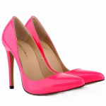 Naised Seksikad Pumps terava ninaga kingad lakknahast kleit Lihtne k&otilde;rge kontsaga naiste tikkp&uuml;ksid pulmakontsaga kingad, suur suurus 42 35 roosa punane v&auml;rv