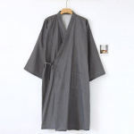 Jaapani stiilis puuvillane marli hommikumantel Meeste suur kimono &ouml;&ouml;s&auml;rk Kevadsuvine &otilde;huke pidžaama pitsiga Yukata Sweat L