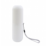 Kaasaskantav hambaharja hoiukohver Hambapasta hoidja karbis Korraldaja majapidamistass &otilde;ues reisimiseks m&otilde;eldud vannitoatarvikute jaoks valge