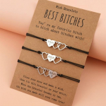 3 tk/komplekti v&otilde;lu S&otilde;pruse &otilde;de k&auml;ev&otilde;rud Unbiological Sister Parima s&otilde;bra k&auml;ev&otilde;ru kaardiga Soul Sister BFF Bridesmaid Gift
