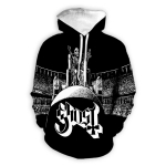 Ghost Band 3D Prinditud Pusad Meeste Naiste Mood T&auml;navar&otilde;ivad Hip Hop Y2k Hoodie Pullovers Vabaaja kapuutsiga dressipluusid Lasteriided 2XL