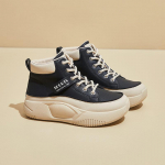 Naiste vabaaja turske platvormiga poolsaapad, libisemisvastased, n&ouml;&ouml;riga, sportlikud l&uuml;hikesed saapad, PU-nahast k&auml;imisjalatsid Mugavad k&otilde;rge &uuml;laosaga tossud naistele 35 punane