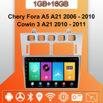 Android Carplay autoraadio Chery Fora A5 A21 jaoks 2006&ndash;2010 Multimeediam&auml;ngija peaseade Stereo GPS-navigatsioon BT WIFI 2+32GB 1+16GB