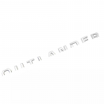 3D t&auml;htedega kapoti embleem Logo m&auml;rk Autokleebised Stiil autotarvikud S&otilde;nastus Mitsubishi Outlander ABS Chrome