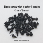 Kuldne ja h&otilde;bedane isekeermestavate kruvide komplekt koos seibidega, assortii mudelid, 500g.