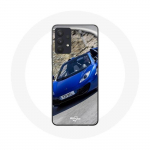 Coque Maniacase pour Samsung Galaxy A32 4G Formule 1 McLaren Voiture Bleu