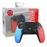 Manette Bleu/Rouge Switch Vibrante Sans Fil Bluetooth pour Console Switch, PC, Linux, Android, Raspberry