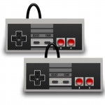 Twitfish PACK 2*Manette Nintendo Classic Mini GRIS