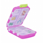 Weekly Travel Small Box kaasaskantav taskutahvelarvuti korraldaja plastmahutikarbid 10-kambriline hoiukarp must hall v&auml;rv