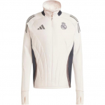 Adidas Real Madrid Tiro 24 Talvine Top Logotr&uuml;kk T&otilde;mblukuga Krae Kitsas L&otilde;ige Pikkade Varrukatega Jalgpallis&auml;rk Meeste topid Helelilla IT5141 XXXXL