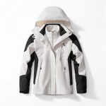 Tuulekindel meeste naiste jakid, mis sobivad kaheks osaks, komplektid 3 &uuml;hes Tuulejoped veekindel telkimine paks soe unisex mantel 5XL must