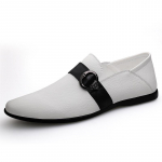 Luksusbr&auml;nd Meeste Banketikingad Minimalistlik Uus Stiil Meeste Ehtsast Nahast Kingad &Auml;ri Siledad Kingad Terava Ninaga Pehmed Tallad 45 valge