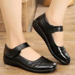 Ema Kingad Ehtne Nahk Korterid Libisemiskindlad T&auml;iskasvanute Nahast Kingad Naiste Loaferid Suur Suurus 10 Korter Kingad Naistele scarpe donna 4.5 must