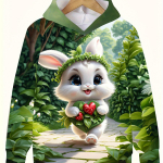 Laste Riided T&uuml;druk Huppar Pikkade Varrukatega 3D Armas Loomade Prindiga Laste Kevad S&uuml;gis Riided Vabaaja Kawaii V&auml;lisriided T&uuml;druku Riided Topid 100