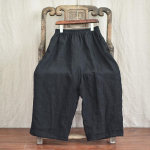 Johnature Suvine Retro &Uuml;hev&auml;rvilised Laiad P&uuml;ksid Taskud Elastne V&ouml;&ouml;koht Vabaaja Naiste Pahkluupikkusega P&uuml;ksid One Size must