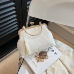Vintage &otilde;htukott naistele Kiss Lock &uuml;lemise k&auml;epidemega Siduri &otilde;lakott rahakott V&auml;ikesed Crossbody kotid koos tutiga &otilde;htuk&auml;ekottiga pulmapeo jaoks