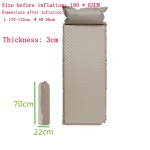 Veekindel kokkupandav magamisalus telkimiseks, isepuhutav madrats, matka&otilde;hkvoodi, paks voodi, 5 cm