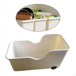 Kitchen Storage Bin Wheeled Home Organizer under Cabinet Shelf M