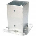 KOTARBAU&reg; Pied de poteau &agrave; visser 90 x 90 mm Galvanis&eacute; &agrave; chaud Poteaux carr&eacute;s en bois Poteau Support de poteau Porteur de cl&ocirc;ture