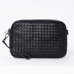 Kevad/suvi Meeste Crossbody kott Pealmine kiht veisenahk Punutud Moodne Meeste kott Vabaaja &Otilde;lal kandmise kott must