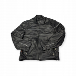 Czarna sk&oacute;rzana ramoneska kurtka męska Hot Leather 42 - Used