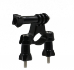 GoPro spordikaamera O-kujuline metallist jalgratta- ja mootorrattaklamber 360&deg; kahepealise horisontaalse kronsteiniga. Small Y-type bicycle clamp