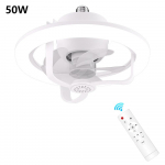 360&deg; P&ouml;&ouml;rlev Laeventilaatori Valgusti E27 Ventilaator Kaugjuhtimispuldiga LED Ventilaatori Valgusti Elutuppa Koju Magamistuppa &Otilde;ppimistuppa &Uuml;lemine Ventilaatori Valgusti valge