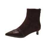 Terava Ninaga Suede Naiste Pahkluusaapad Disainer Seksikad Kleidi Keskmise Kontsaga Kingad Naine 2025 Trend Talvised Pumbad Mood Gooti Botas Mujer 35 pruun