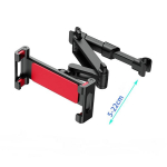 Teleskoop-auto tagumine padjahoidja telefonihoidik Autostatiiv istme tagumine peatoe kinnitusklamber P&ouml;&ouml;rlev tahvelarvuti alus Autode sisemushoidik punane