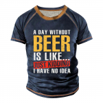 Meeste Raglan T-s&auml;rk Retro l&uuml;hikeste varrukatega, &uuml;mara kaelusega kirjatr&uuml;kiga topid XXXXXXL