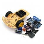 2WD nutikas autokomplekt: DIY Uno arendusplaat koos auto &scaron;assii ja j&auml;lgimisv&otilde;imalustega 2 wheel set (screwdriver not included)