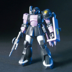 HGUC Mobile Suit Gundam Zaku I kolme t&auml;he skaalaga plastmassmudel (must spetsifikatsioon) 1/144 v&auml;rvikoodiga