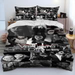 Uus film The Vampire Diaries voodipesukomplekt &Uuml;hekohaline Kaksik T&auml;issuuruses Kuninganna Kuningas Suuruses Voodikomplekt T&auml;iskasvanud Laps Magamistuba Tekikotikomplekt Kodutekstiil AU Double 180x210cm