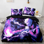 Anime Jujutsu Kaisen Satoru Gojo Voodipesukomplekt Poistele T&uuml;drukutele &Uuml;heinimese Kuninganna Suurus Tekikate Padjap&uuml;&uuml;r Voodi Lastele T&auml;iskasvanutele Kodutekstiil 70x133cm 2pcs