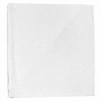 Taie de coussin - Blanc - 40 x 40 cm - Synth&eacute;tique - Personnalisable - Fermeture &agrave; zip