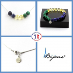 Pierres et Min&eacute;raux. Parure Bracelet Collier perles Citrine + Lapis Lazuli + Malachite 8 Taille personnalisable.