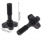 Kruvid fikseerivad plastkruvid Usaldusv&auml;&auml;rsed ja vastupidavad mustast plastikust kruvipoldid teie aiatoolide varikatuse jaoks 4*6cm