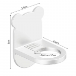 Universaalne du&scaron;igeeli pudeliriiuli seinale kinnitatav reguleeritav &scaron;ampoonipudel metallist hoidik k&auml;teseebi jaoturi konksuvaba mulgustamine 1pc hall