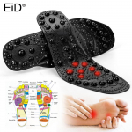 68 magnet Magnetic Therapy Silicone Insoles Transparent Massage Foot Weight Loss Slimming Insole Health Care Shoe Pad Sole S EU 35-40 must