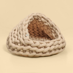 Kootud koera- ja kassimaja k&otilde;ikideks aastaaegadeks Mugav ja suletud Sobib kassidele Lemmiklooma kassimaja Lemmikloomatarbed Suure mahutavusega Bottom diameter 30cm brown