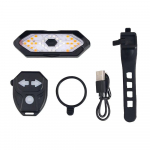Tagumine latern Smart Bike juhtmevaba kaugjuhtimistuled Jalgratta MTB LED-tagatuli Lihtne paigaldamine Elektrilise rolleri suund must