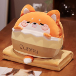 Kolm-&uuml;hes multikas padjatekk: Kahe otstarbega padi ja tekk koos kliimaseadme tekiga, ideaalne kontoris uinakuks Cushion (Blanket 1m x 1.7m)